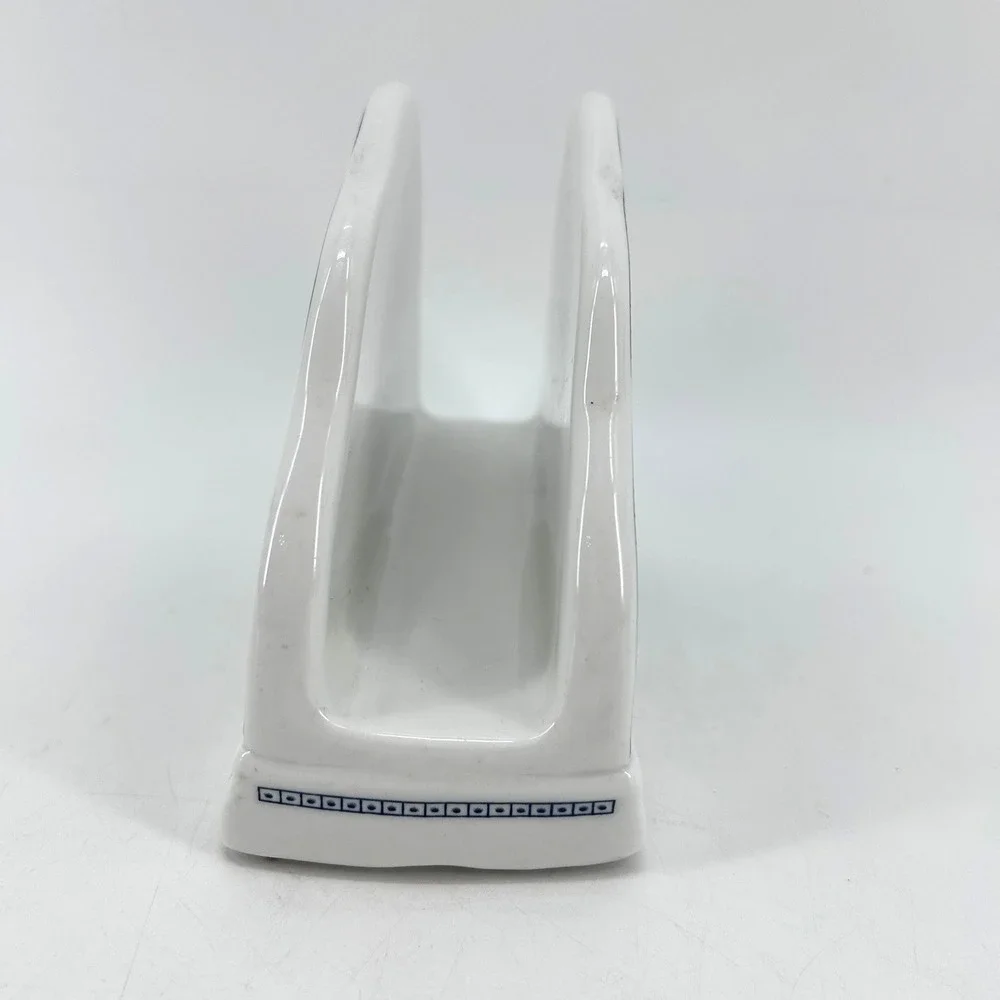 Johnson Bros Blue Willow Ceramic Napkin Holder Blue White Chinoiserie England